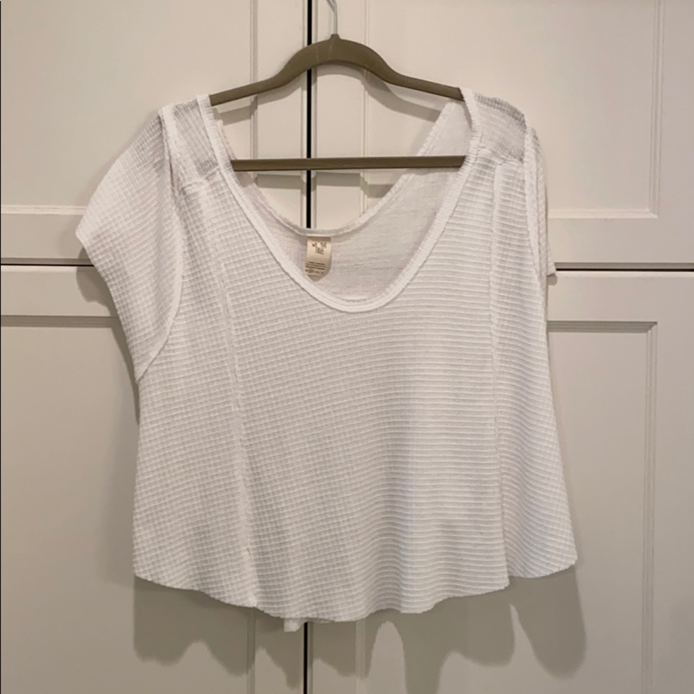 We The Free white crop top
